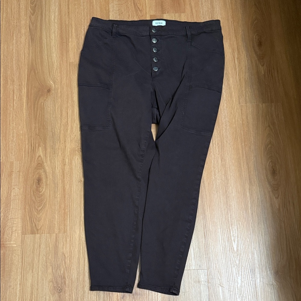 Pistola Dark Brown Skinny Pants